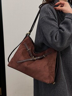 Fashionable one-shoulder bag, universal capacious shoulder bag, city style, high-quality style