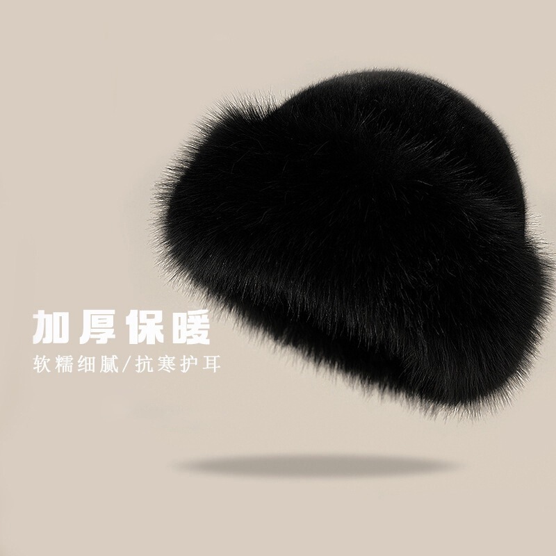 彩色小糖豆毛绒渔夫帽女秋冬季显脸小百搭毛线帽大头围帽子水桶帽|undefined
