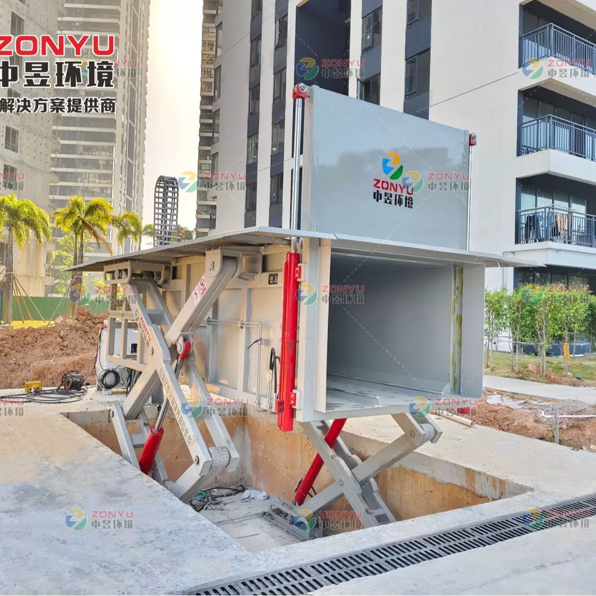 地埋式压缩垃圾站 地坑式垃圾箱改造升级 垃圾中转站设备生产厂家