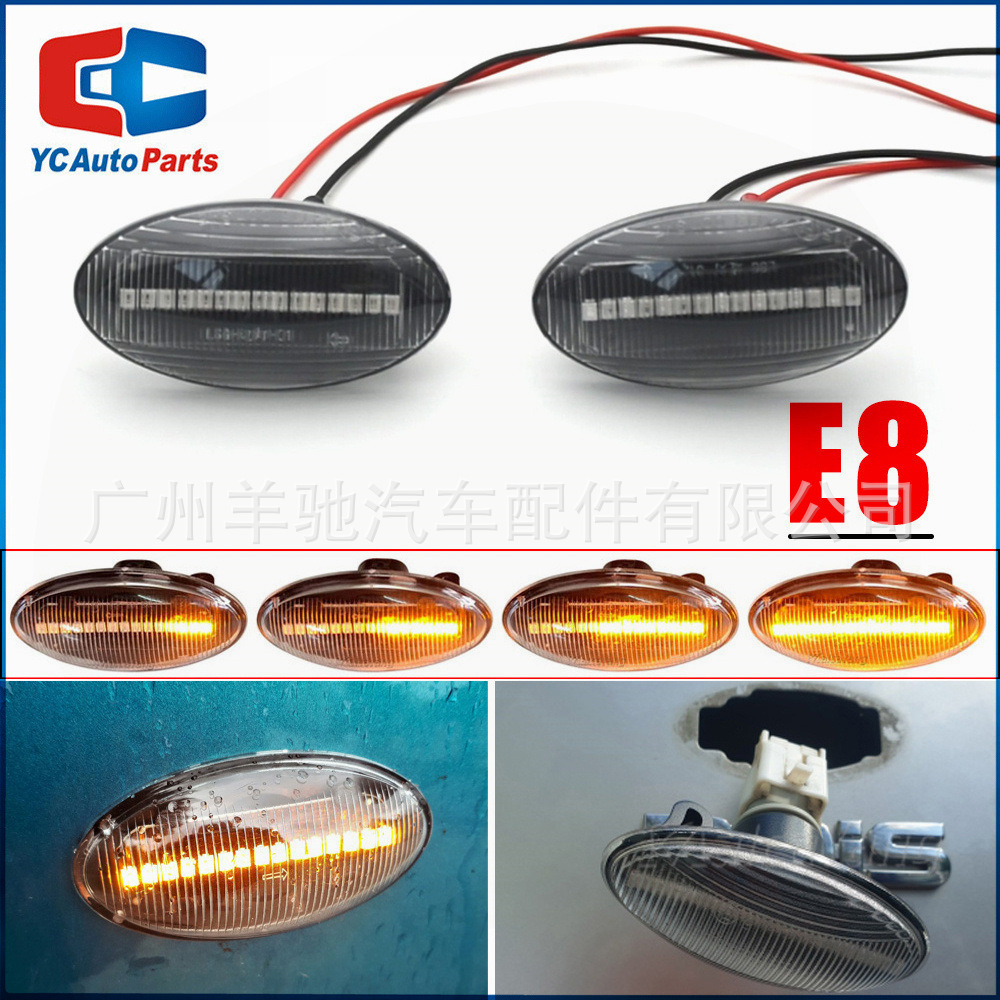 Adecuado para SUZUKI Swift Alto Jimny SX4 guardabarros luz LED corriente de agua luz lateral