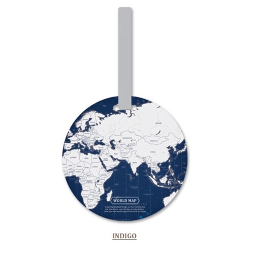 PVC world map luggage tag outing luggage tag bag pendant decoration