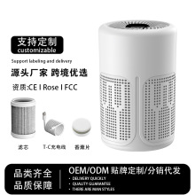 亚马逊跨境USB空气净化器负离子家用空气除甲醛异味过滤室内除味
