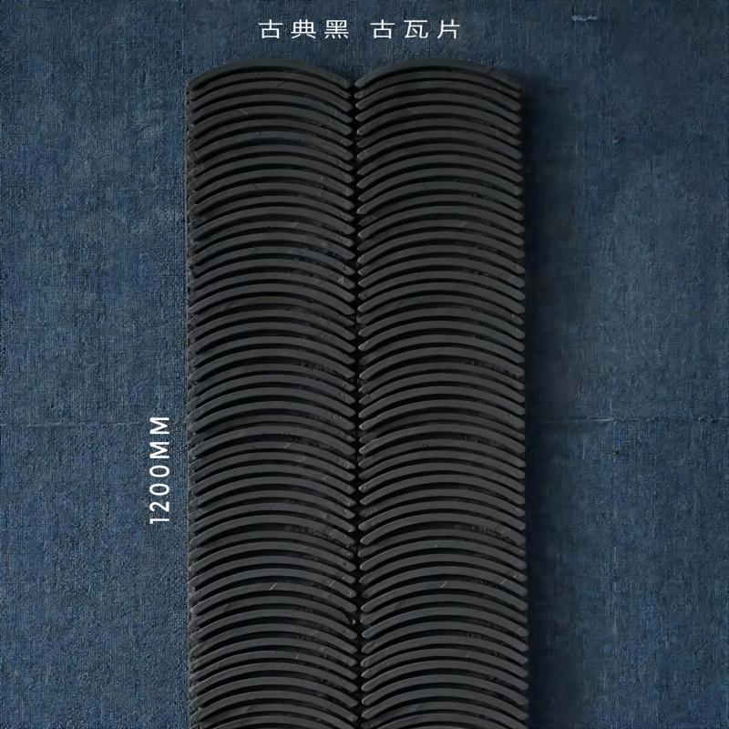 Pieza de azulejo Piedras de pared exterior de piedra cultural ligera Tejas antiguas Tejas azules pequeñas Pared de fondo interior y exterior Tejas de pared exterior retro