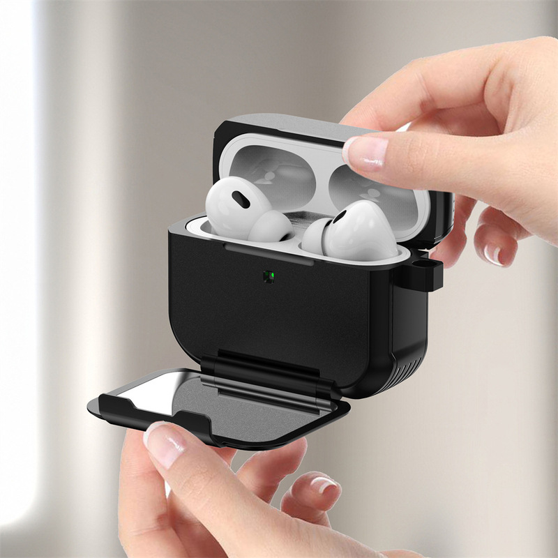 New Model Suitable for AirPods Pro3 Generation Protective Case Holder with Mirror Surface Apple Bluetooth Headset Anti-Fall Shell Magnetic Suction