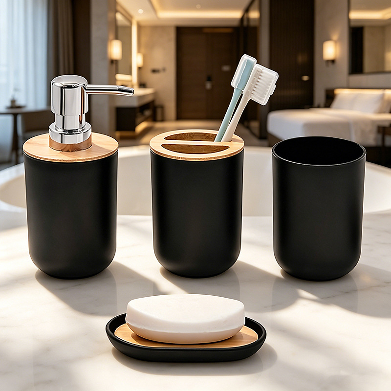 Juego de Accesorios de Baño de Plástico para Hotel y Hogar image 3