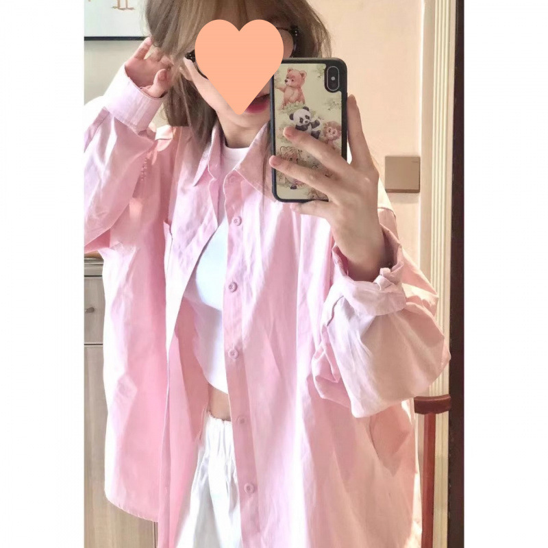春夏季纯棉黄色衬衫通勤穿搭2025新款女薄款长袖衬衣外套防晒上衣|undefined