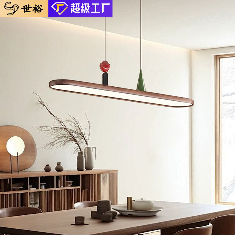 Swing Restaurant Lamp, Antique Style Designer High-End Chandelier, Modern Cream Style Oval Long Dining Table Bar Lamp