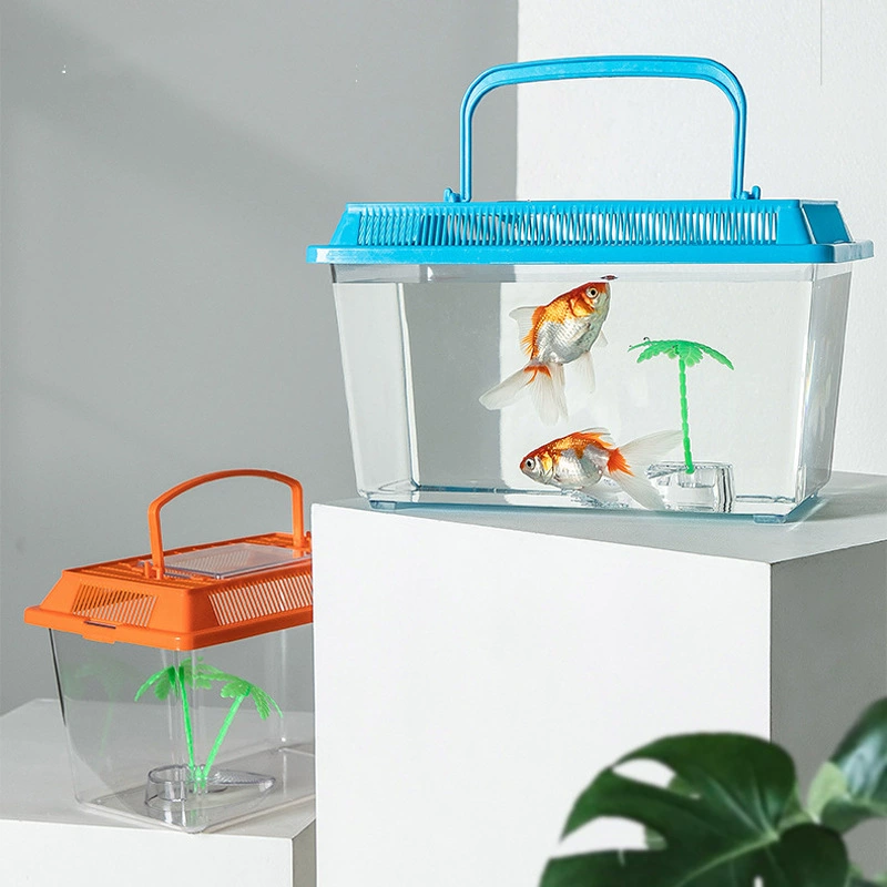 Портативный аквариум для домашних животных для кормления рептилий Очень большая черепаха Золотая рыбка Транспортная коробка Ночной рынок Поставка