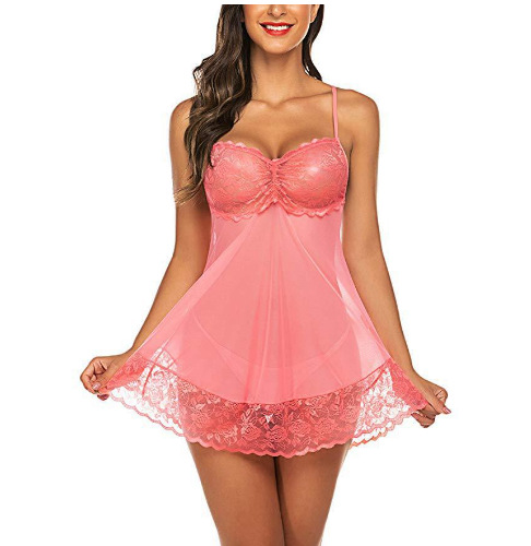 2023 nueva lencería sexy europea y americana sexy correa de encaje tul pijamas sexy fábrica al por mayor D5132