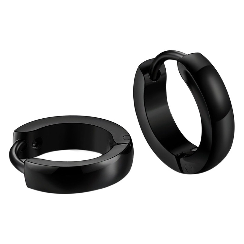 Factory direct Korean fashion temperament titanium steel 3*12 arc earring earrings ebay Amazon best selling set
