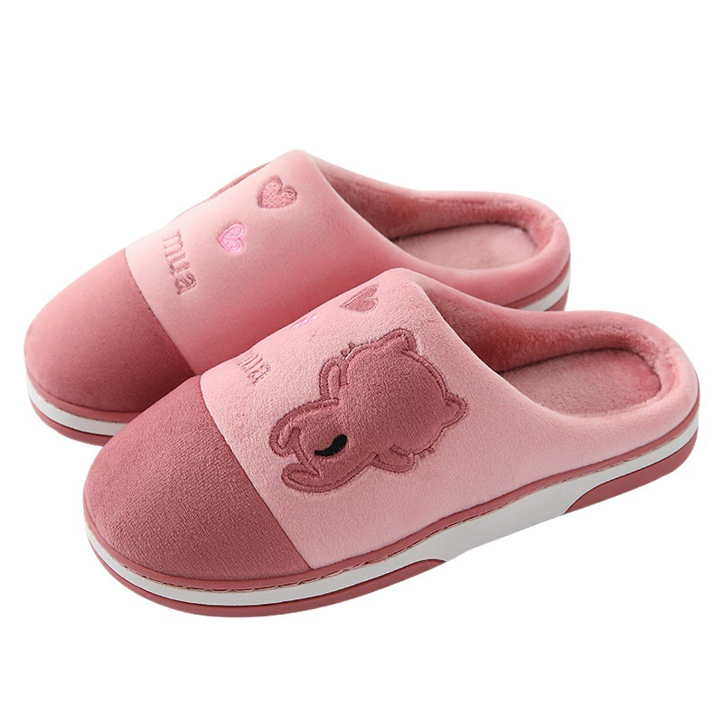 Популярные в Интернете домашние тапочки из хлопка, мужские зимние теплые домашние тапочки больших размеров Maomao, женские нескользящие толстые Тапочки