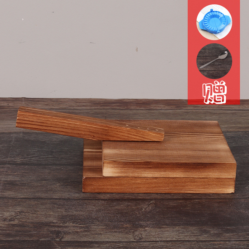 Dumpling piel presionando máquina madera maciza dumpling piel tablero hogar manual dumpling piel molde Rolling cuero madera dumpling piel presionando tablero
