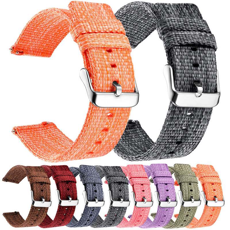 For Samsung gear s3/S2/sport s4 smart watch strap galaxy watch3 nylon strap