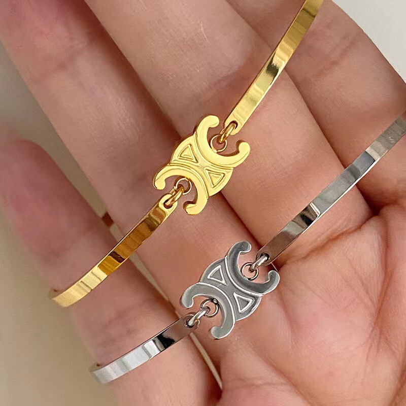 Arc de Triomphe bracelet for women 2022 new European and American ins niche design French light luxury gold bracelet jewelry Arc de Triomphe bracelet for women 2022 new European and American ins niche design French light luxury gold bracelet jewelry