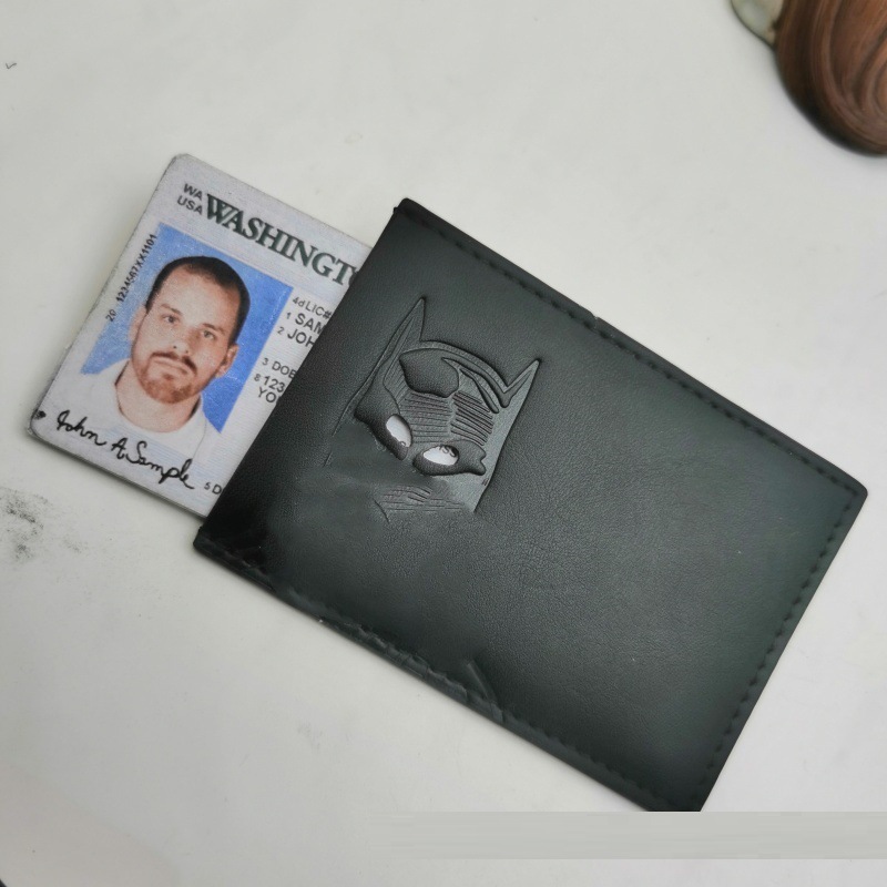 [蝙蝠侠卡位钱夹皮革钱包Batman Leather Wallet]
