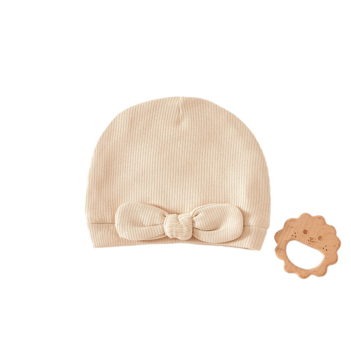 Bebé recién nacido otoño invierno arco sombrero de neumático acumulador de calor gorra gorra gor