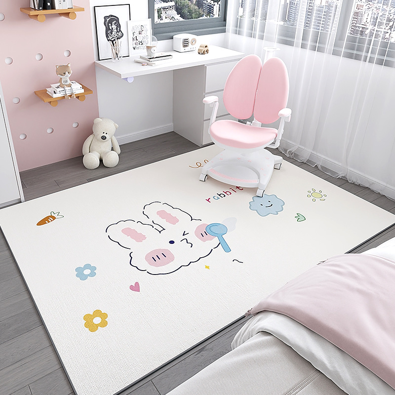 Alfombra infantil silla de computadora estera antideslizante área de lectura escritorio estudio mesa de estudio sala de estar dormitorio colchón junto a la cama image 8