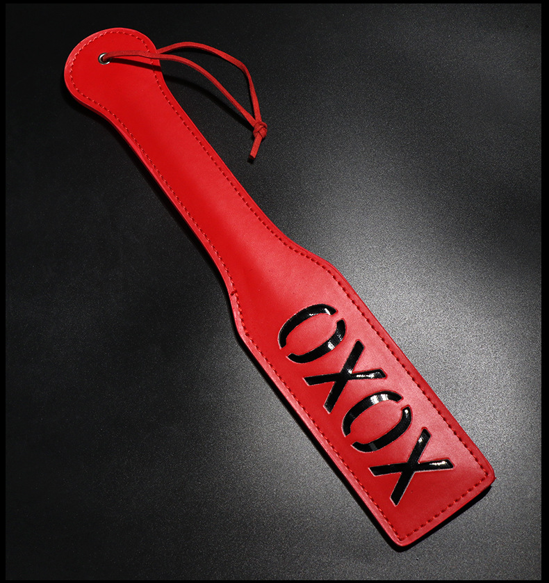 PU Embossed Leather Hand-Pat Whip 45cm for Adult Couples Flirting — detail image 18
