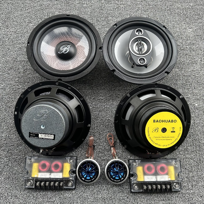 Qìchē Used Bowers & Wilkins Berlin Sound Speaker 6.5 inch Mid-Bass Tweeter Car Audio Upgrade (Car horn/tweeter) - 8-pieces-front-and-rear-doors-2-tweeters-2-crossovers-2-mid-bass-2-coaxial-single-speaker-universal