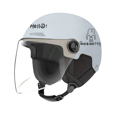 Motosiklet kaskı (dəbilqə) Lightweight Safety Helmet Hd - 3c-four-seasons-removable-ear-protection-gray-high-definition-transparent-anti-fog-one-size-fits-all