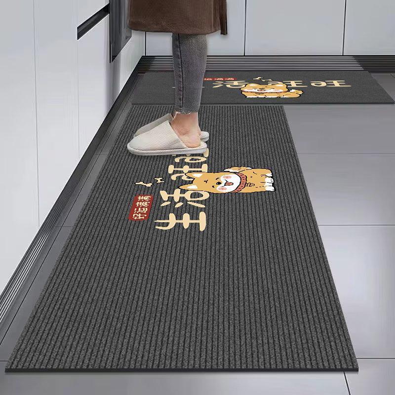 Carpet, oil absorption wear-resistant non-slip doormat for home use for living room, simple and elegant design, water absorbent