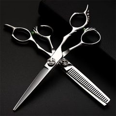DR Feather Handle Hair Scissors High Screw Cross-border Scissors Dental Scissors Straight Scissors Stainless Steel Hair Scissors