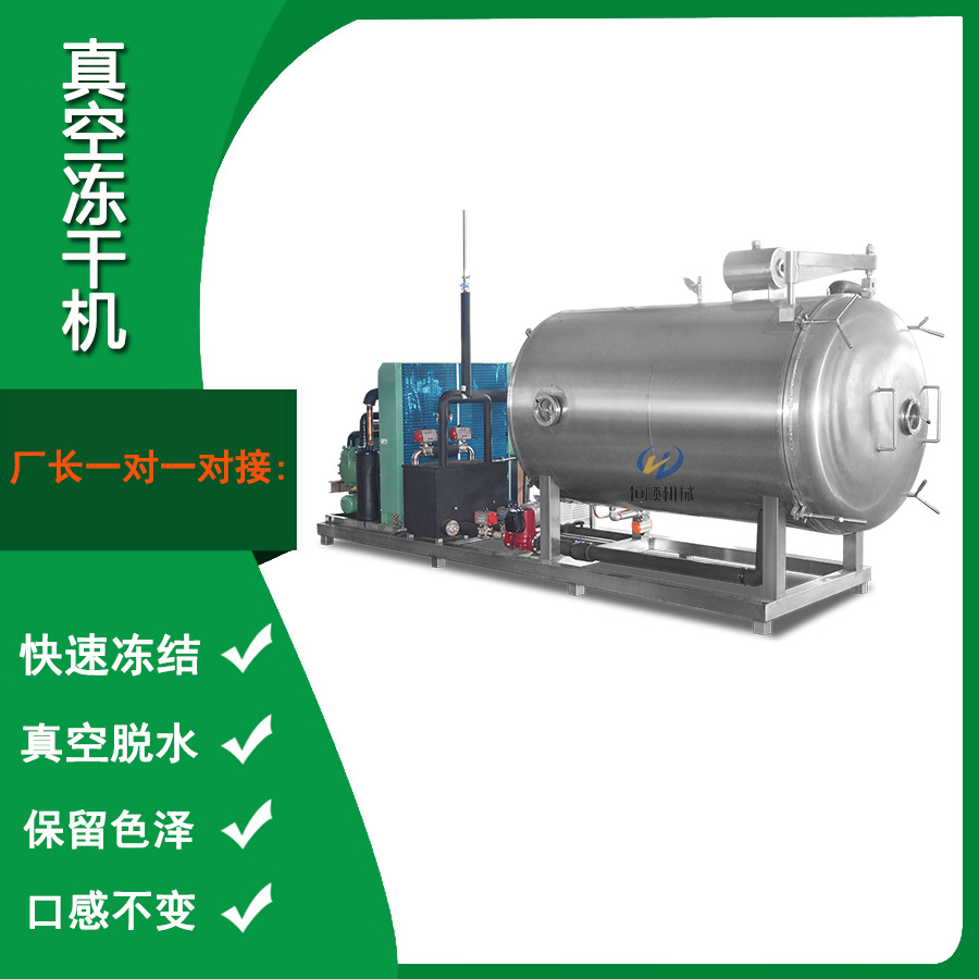 全自动牛肉粒冻干机 鸡大胸肉低温真空冻干机 鳕鱼排真空干燥机