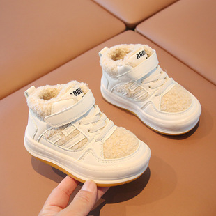A generation of foreign trade men's shoes warm cotton shoes autumn and winter 1-3 years old toddler shoes soft bottom women's baby shoes tide explosions 2