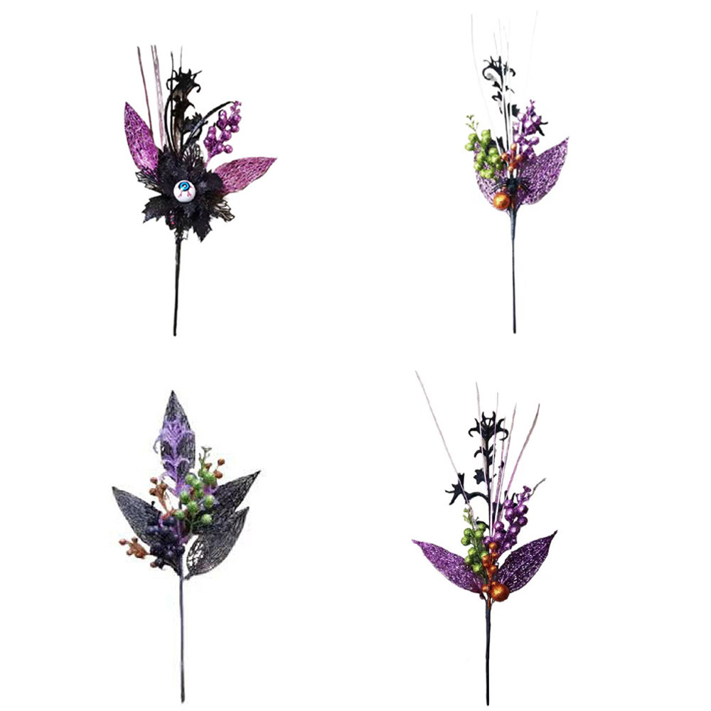 Accesorios de Arreglo Floral de Bayas para Halloween de Plástico Decorativo para Halloween