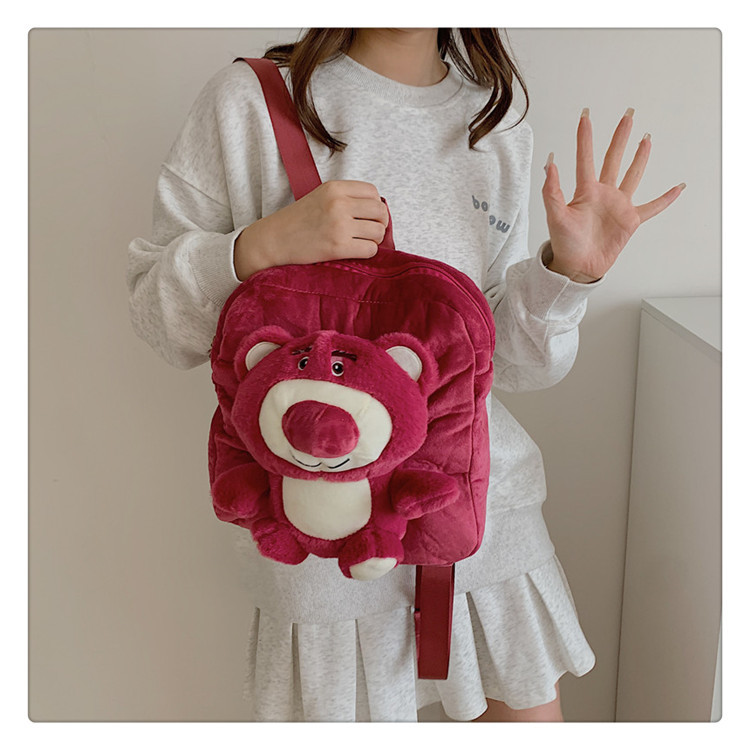 Bolsa de peluche femenina, linda, estilo Coolomi, bandolera, maquillaje, regalo de cumpleaños, al por mayor