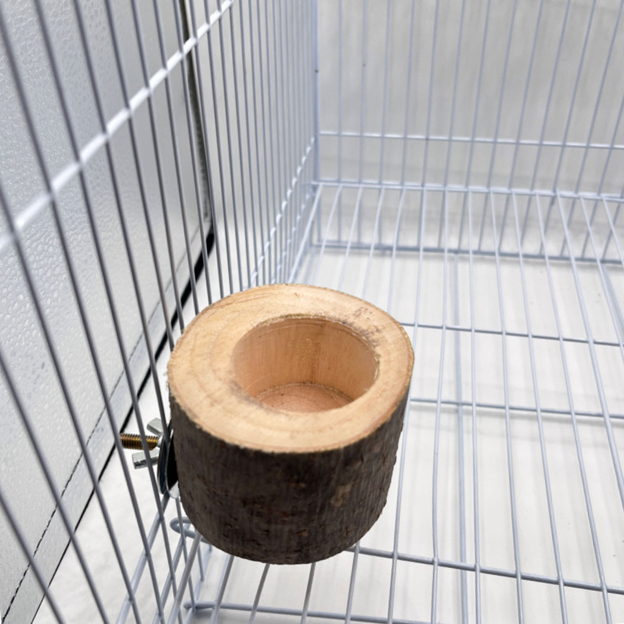 Comedero Colgante de Madera para Pájaros y Hámsteres, Plato de Alimentación para Aves image 4