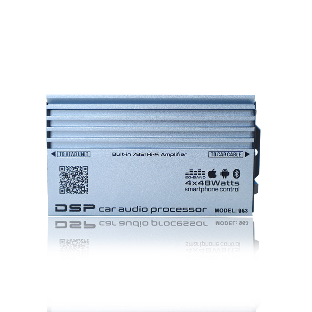 Cross-border car DSP Android special car dedicated 4-way 48W * 4 car speaker amplifier with Bluetooth 963
