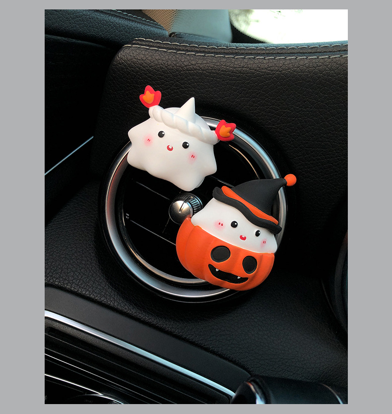 Halloween Car Aromatherapy Cute Little Ghost Magician Pumpkin Air Outlet Fragrance Decoration Girlfriend Gift