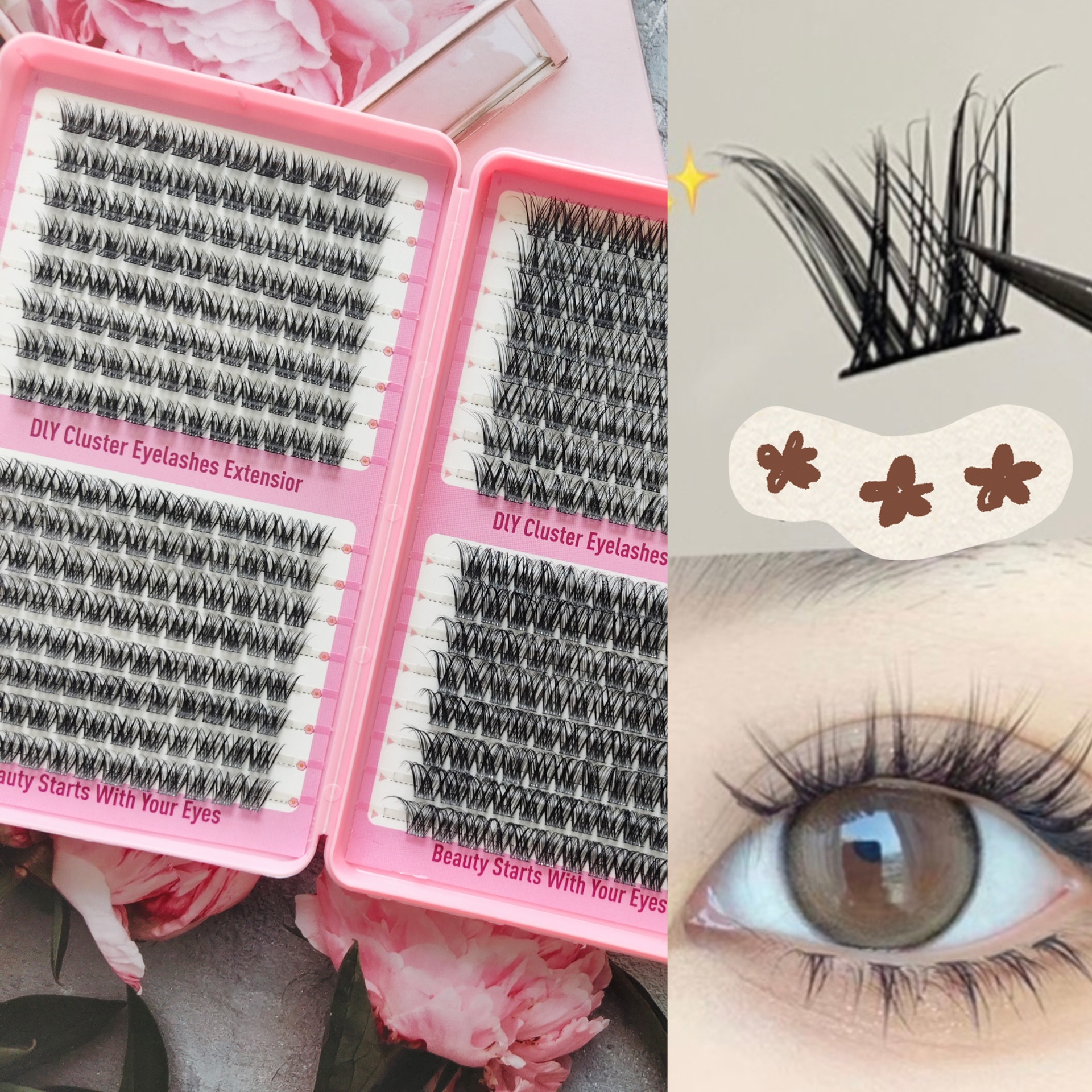 30 - 100D ciegas falsas transfronterizas de gran capacidad, ciegas de extensión de ciegas autoinjertadas, set de ciegas falsas