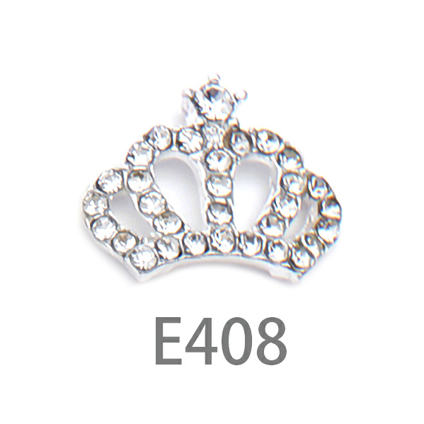 Nuevo transfronterizo europeo y americano estilo corona uñas joyería mezclado lote exquisito en forma de corazón rhinestone Cruz uñas rhinestone venta al por mayor