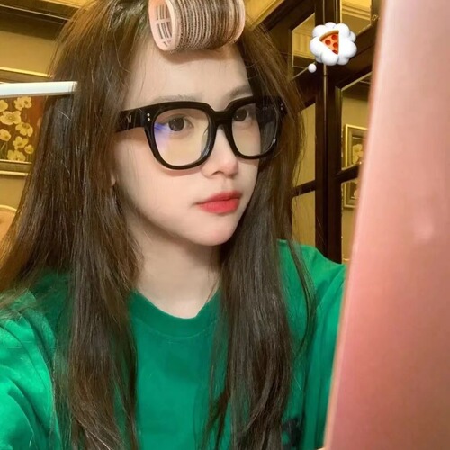 Net red small frame black frame glasses for women plain face radiation-proof slimming retro ins wind can be equipped with degree myopia glasses