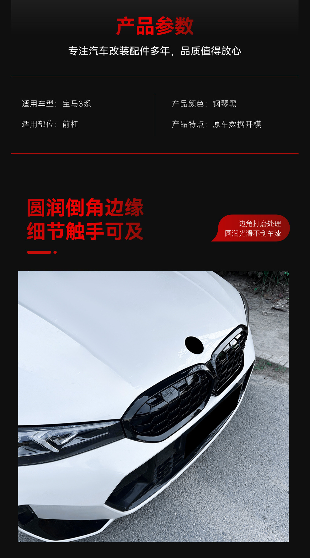 Suitable for 2023+ Bmw Bmw 3 Series G20 G21 G28 Lci Starry Sky Mesh Meteor Mesh Modification Parts