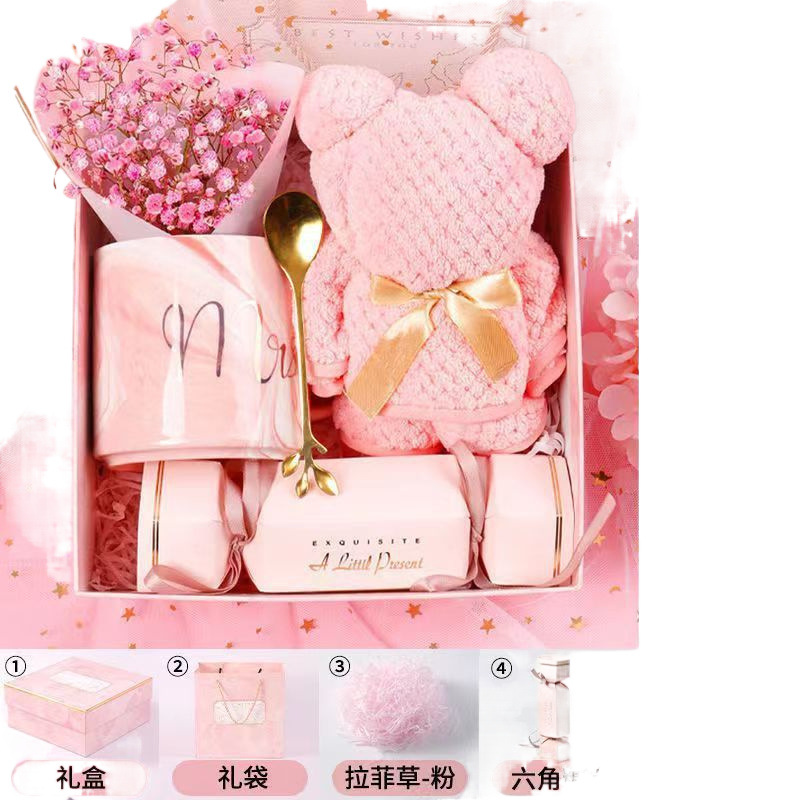 Recuerdos de boda, damas de honor, práctica caja de regalo de boda, regalo de cumpleaños creativo de alta gama, juego terminado