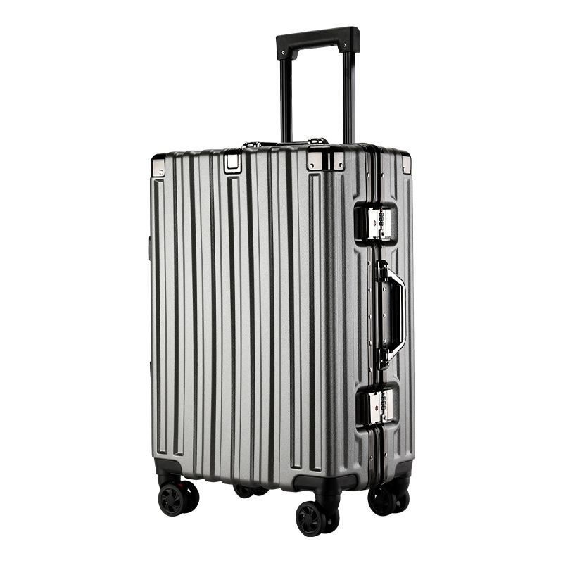 Maleta para mujer 2023 nueva rueda universal silenciosa, resistente y duradera, marco de aluminio de gran capacidad, maleta trolley con contraseña para hombre, maleta de cuero