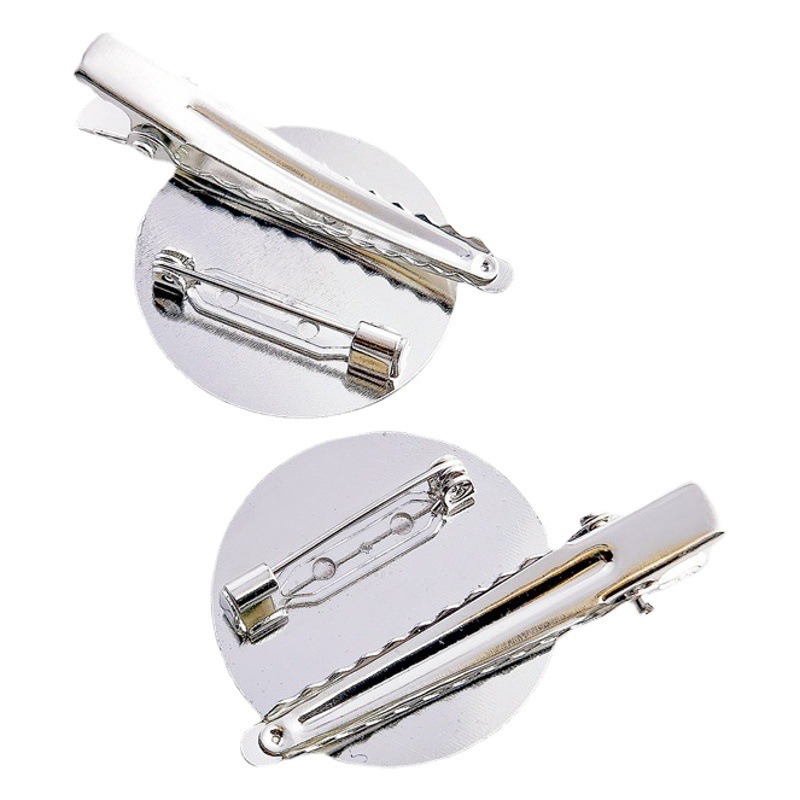 Autumn and winter clothing brooch accessories Korean flat plate pin foreign trade European standard nickel-free thick double-use pin wholesale