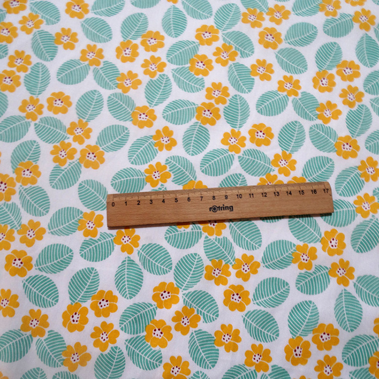2022 nueva tendencia floral tela de algodón impresa por el patio para camisas de flor