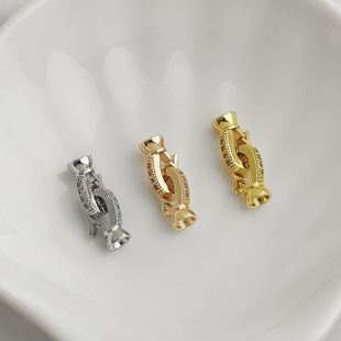 14K����ɫ�ʯ�p�^�f�ܿ� �����������β�B�ӿ� diy�Ʒ���