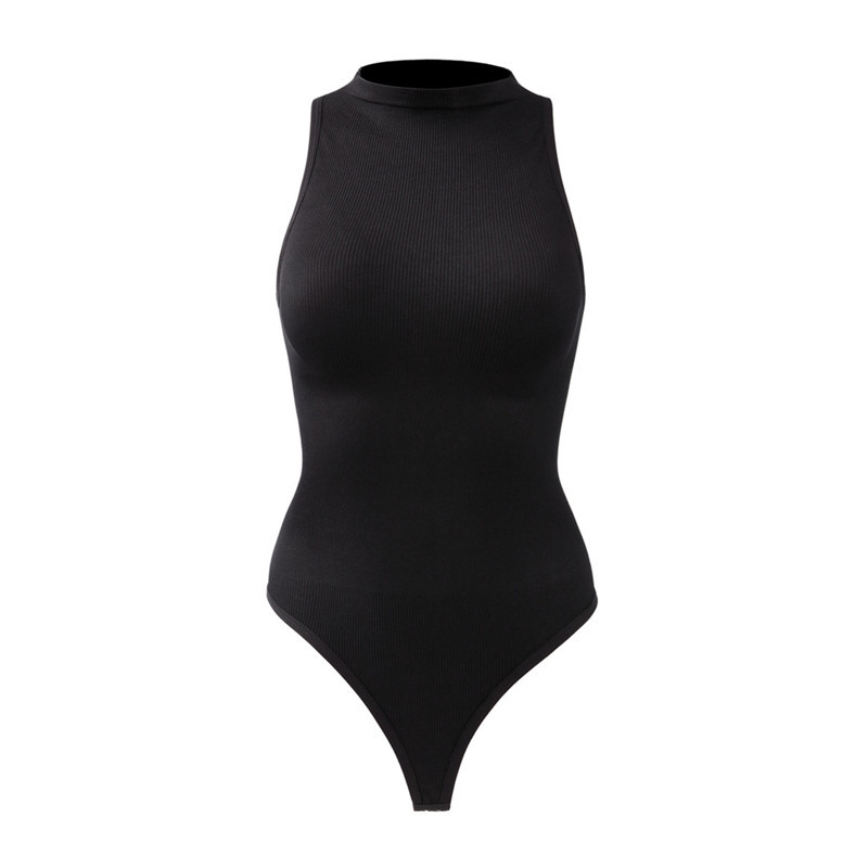 Europa y los Estados Unidos de la nueva mujer cuello redondo sin mangas se puede usar la parte inferior de la camiseta abdominal de la camiseta T-shaped image 10