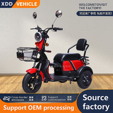 跨境外贸小豆丁电动三轮车老年休闲代步车两人座电瓶车工厂批发