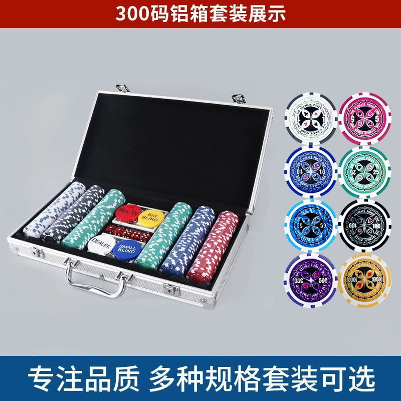 Набор чипов Numerical 200 чипсетас Texas Hold'em в алюминиевой коробке, большой объем, установка коробки, набор чипов