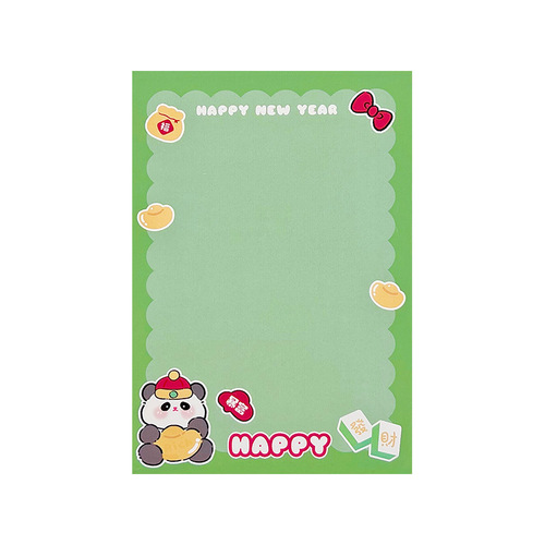 Creative cute Christmas card head cardboard packaging material cartoon New Year gift packaging decoration card greeting card wholesale