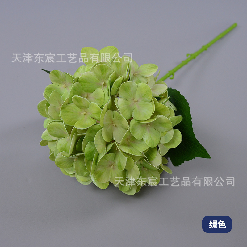 単枝72頭のフィルムのアジサイのシミュレーションの花の卸売りの大型の園芸の滝の装飾の形の偽の花の3dフィルムのアジサイ|undefined