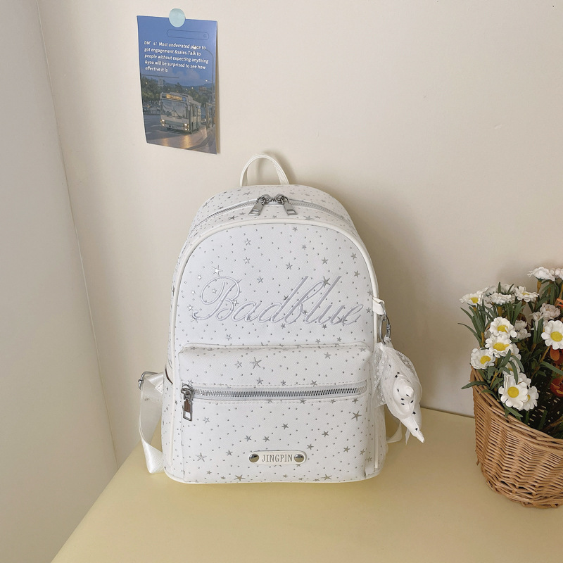 2026 nuevo estilo coreano lindas mochila de mujer mochila de estudiantes mochila de viaje de gran capacidad bolsa de estrellas de moda versátil
