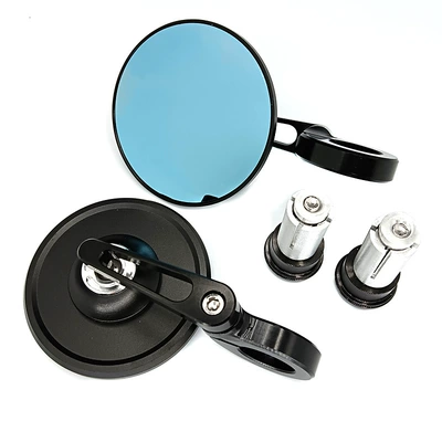 Cross-border hot selling motorcycle modified rearview mirror CNC aluminum alloy handle mirror retro reflector round rearview mirror