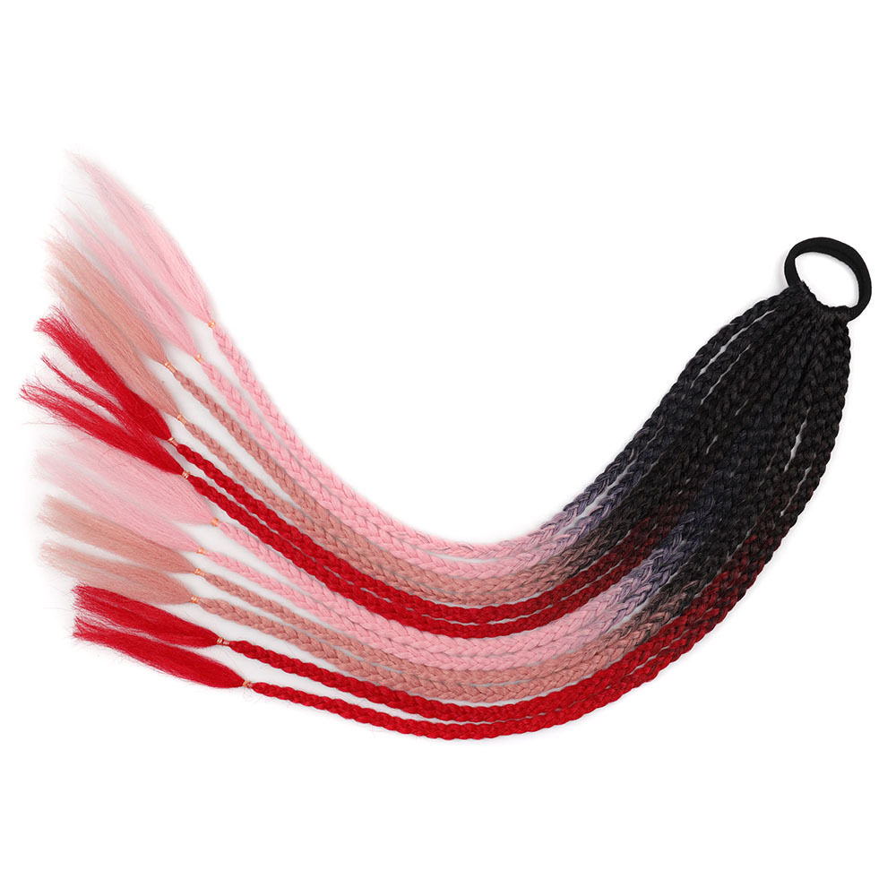 Trenza sucia Cola de Caballo color trenza Cola de Caballo anillo de pelo pequeña trenza color Cola de Caballo trenza sucia Cola de Caballo personalidad tocado